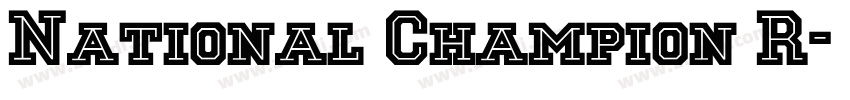 National Champion R字体转换 National Champion R字体转换